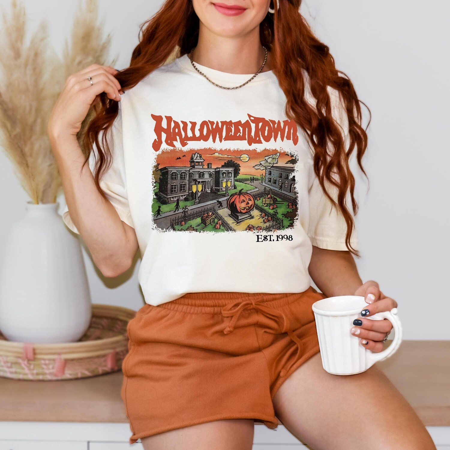 Halloweentown Halloween T-shirt Spooky Season Costume Women's Party Tee image 1