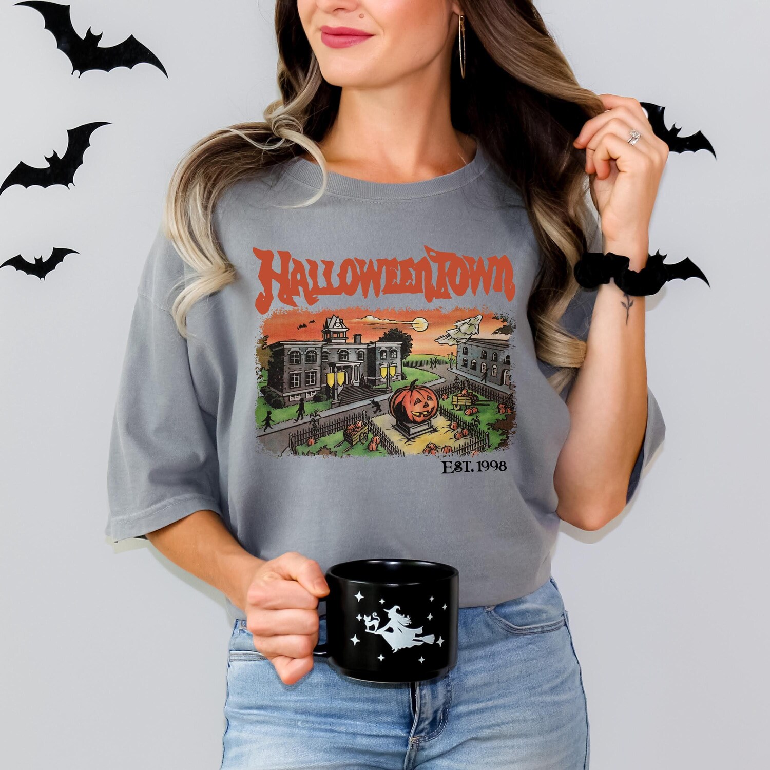 Halloweentown Halloween T-shirt Spooky Season Costume Women's Party Tee image 3