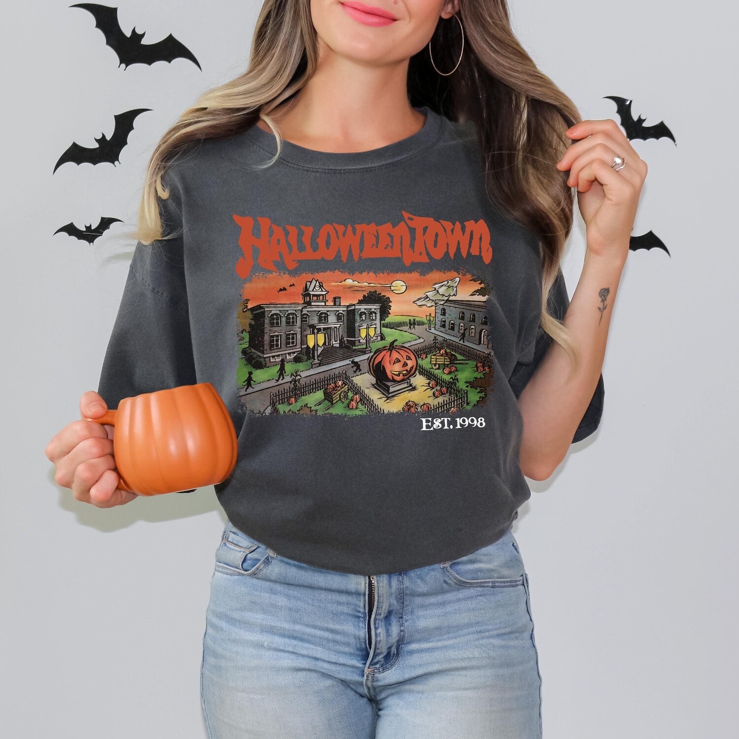 Halloweentown Halloween T-shirt Spooky Season Costume Women's Party Tee image 4