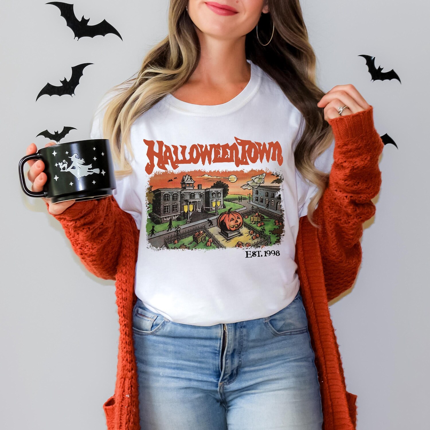 Halloweentown Halloween T-shirt Spooky Season Costume Women's Party Tee image 5