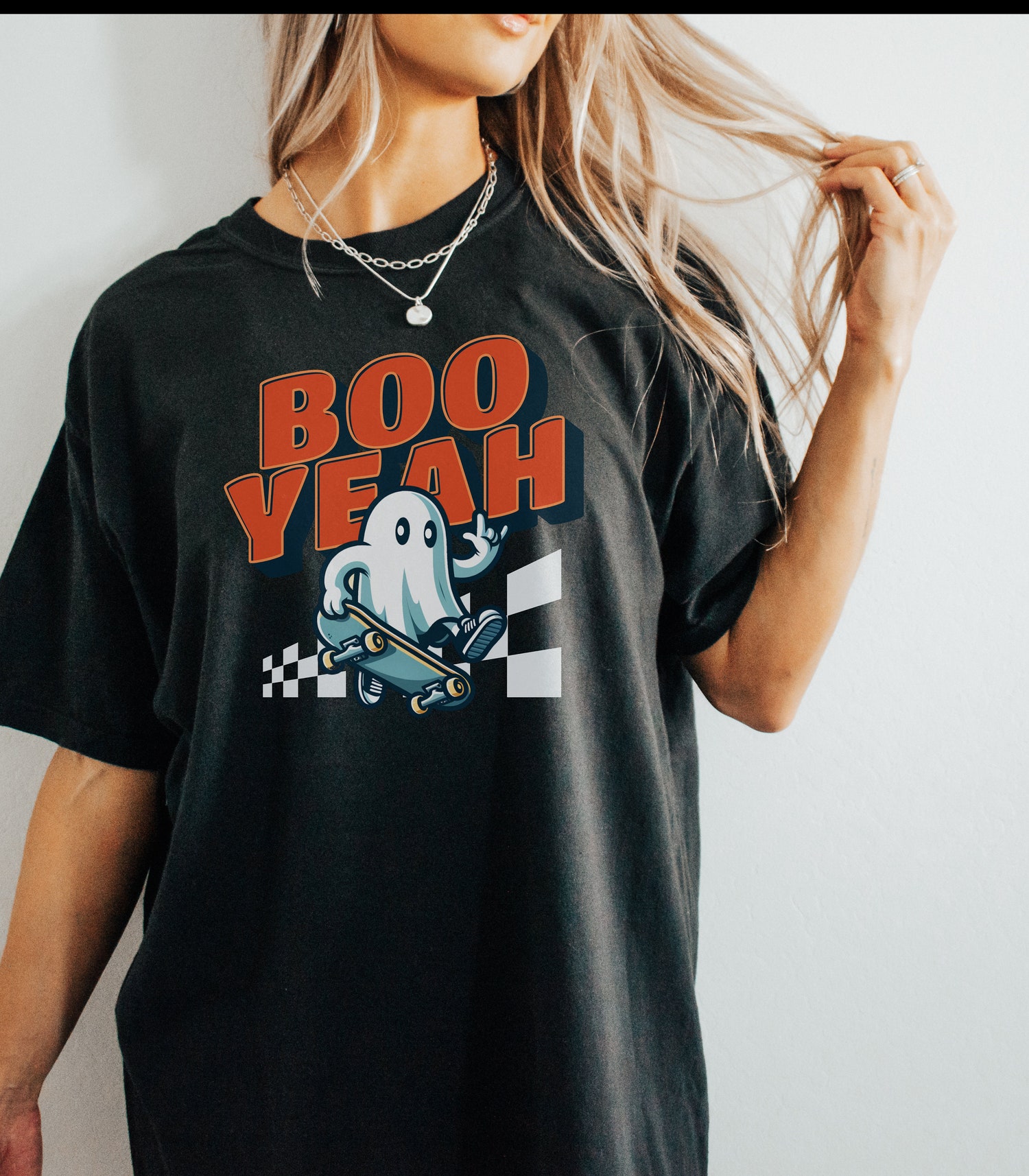 Halloween Ghost Shirt Cute Women’s Fall Shirt Spooky Season Gift Halloween Tee image 1