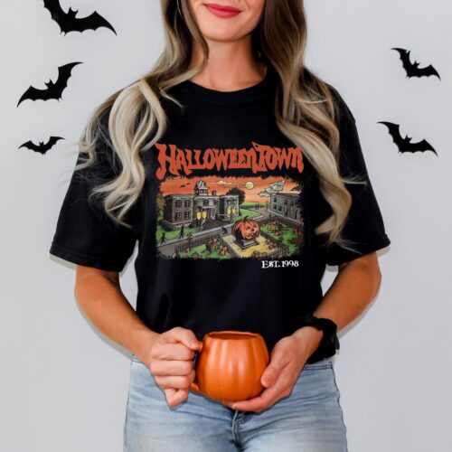 Halloweentown Halloween T-shirt Spooky Season Costume Women's Party Tee image 0