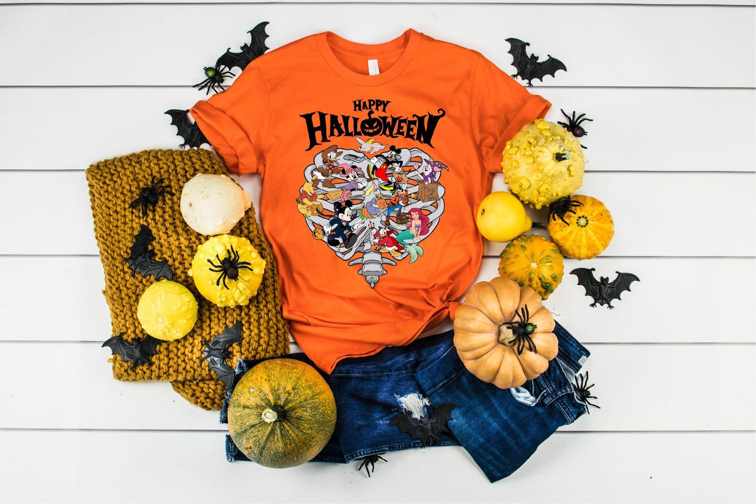 Disneyland Halloween Shirt - Mickey and Friends Family Matching Skeleton Tee image 5