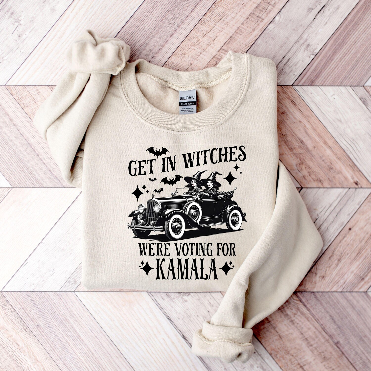 Kamala Harris Election Shirt Halloween Get in Witches Voting for Kamala Halloween Tee image 6