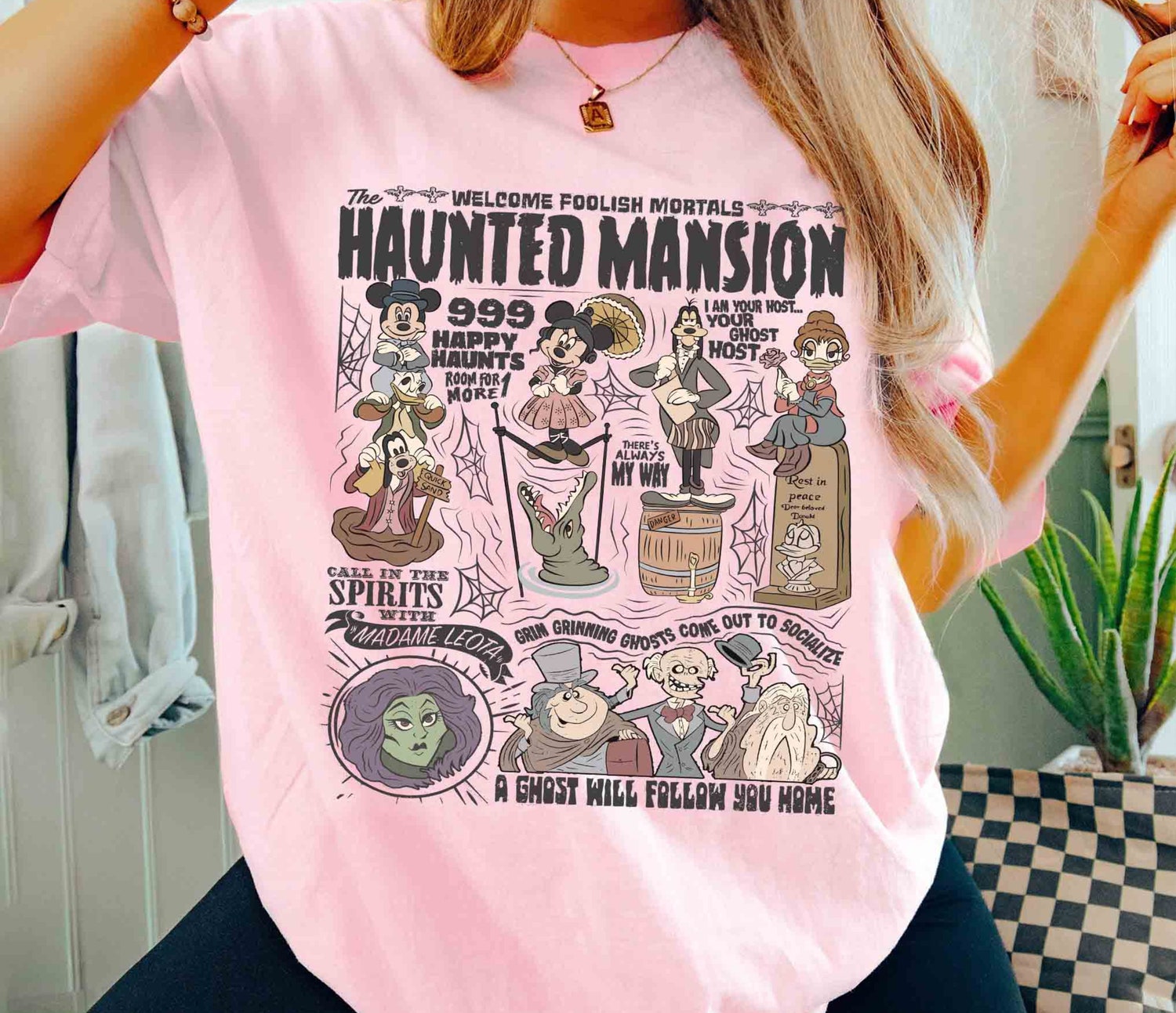 Halloween Haunted Mansion Shirt Mickey and Friends Halloween Tee Halloween Party Shirt image 4