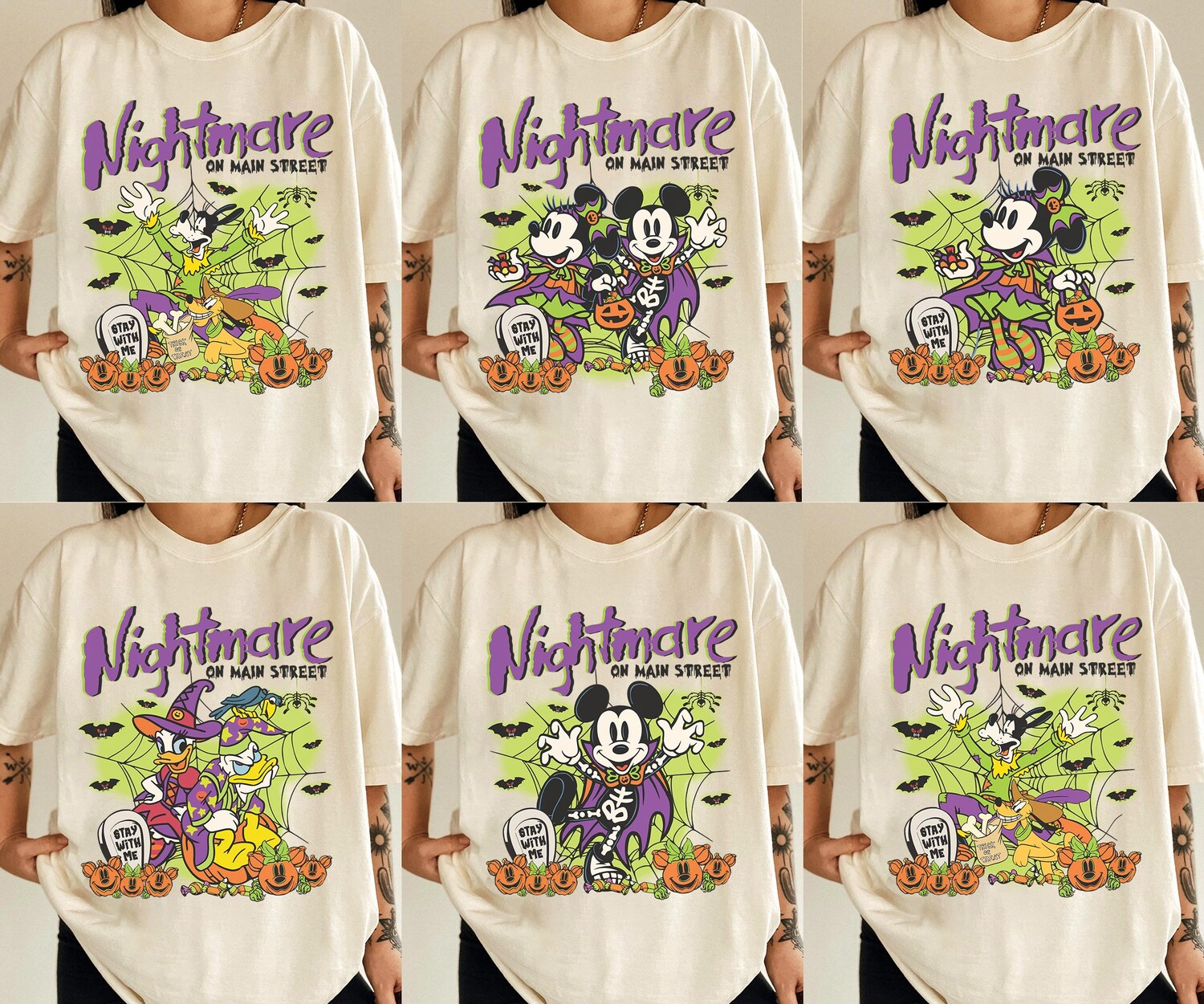 Retro Halloween Shirt - Mickey's Not So Scary Party Tee - Main Street Nightmare image 0