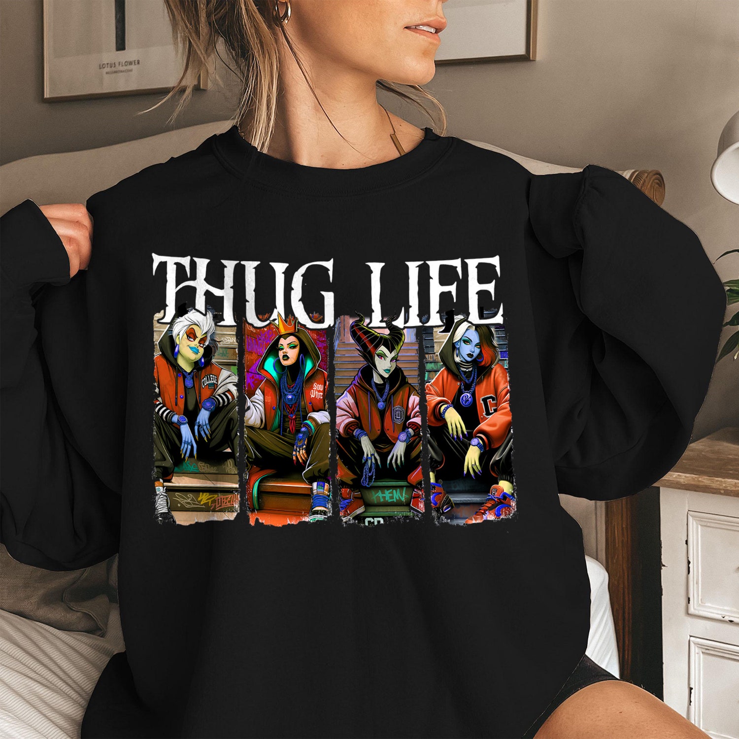 Halloween Villains Thug Life Shirt Horror Movie Killers Shirt Friends Scary Movie Characters Tee image 2