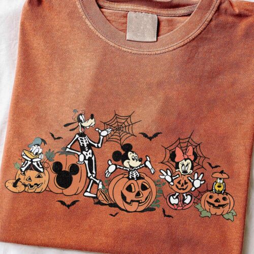 Mickey and Friends Halloween Pumpkin Shirt | Halloween Shirt | Mickey Not So Scary Party image 0