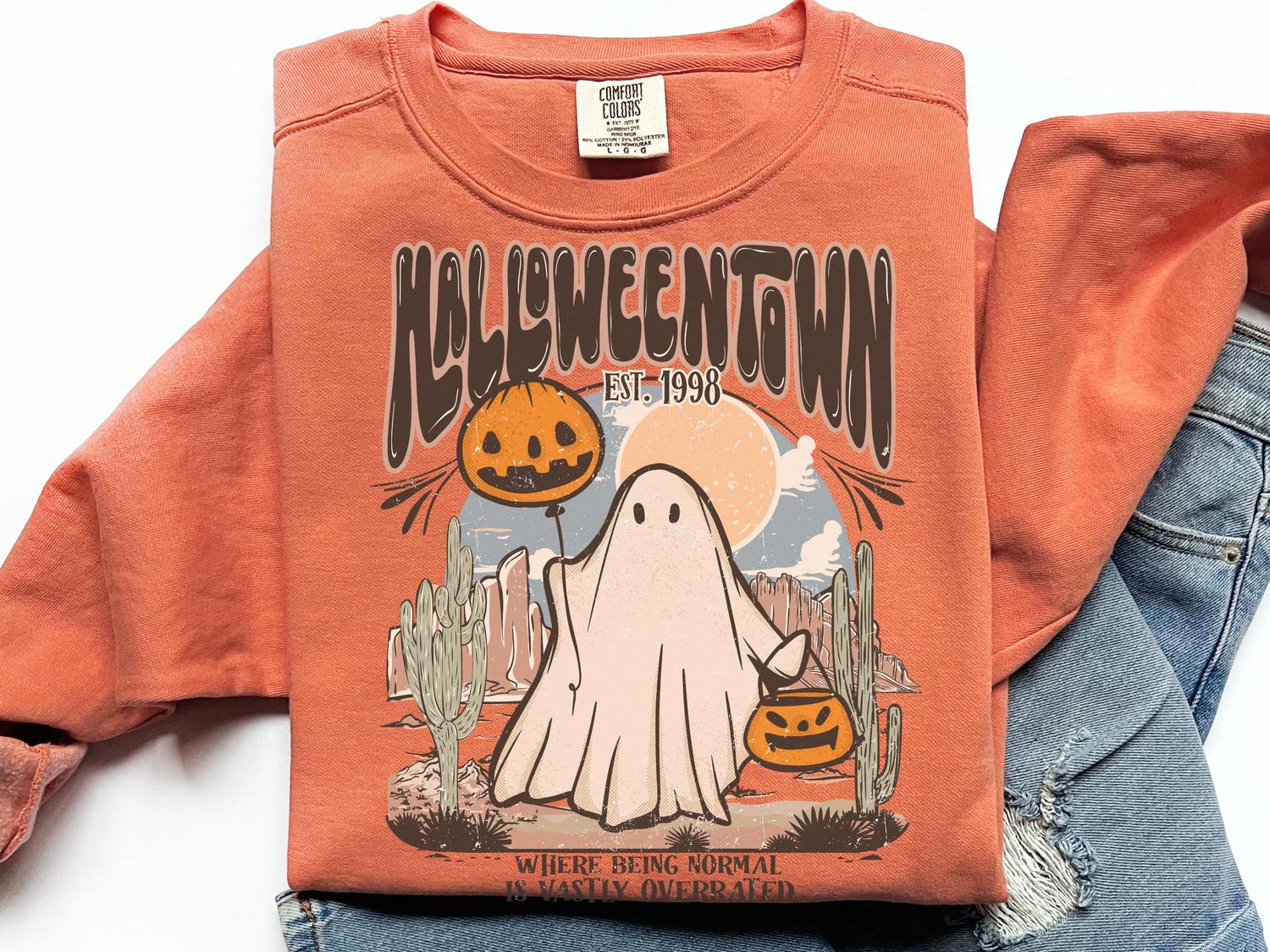 Halloweentown University Sweatshirt - Halloween Ghost Shirt for Women - Spooky Fall Crewneck image 6