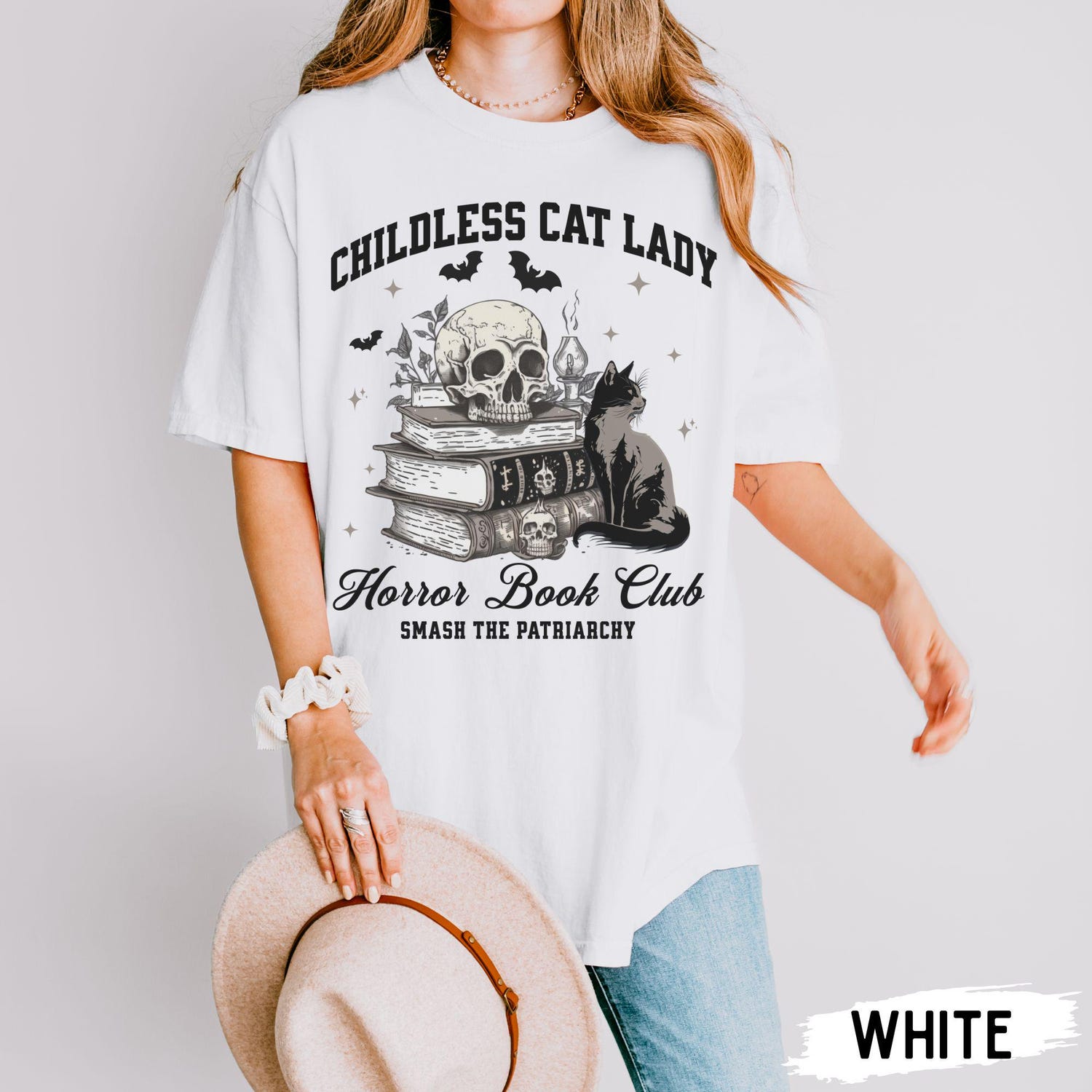 Childless Cat Lady Shirt | Cat Lady Election 2024 Tee | Halloween Cat Lady Shirt | Smash Patriarchy image 5