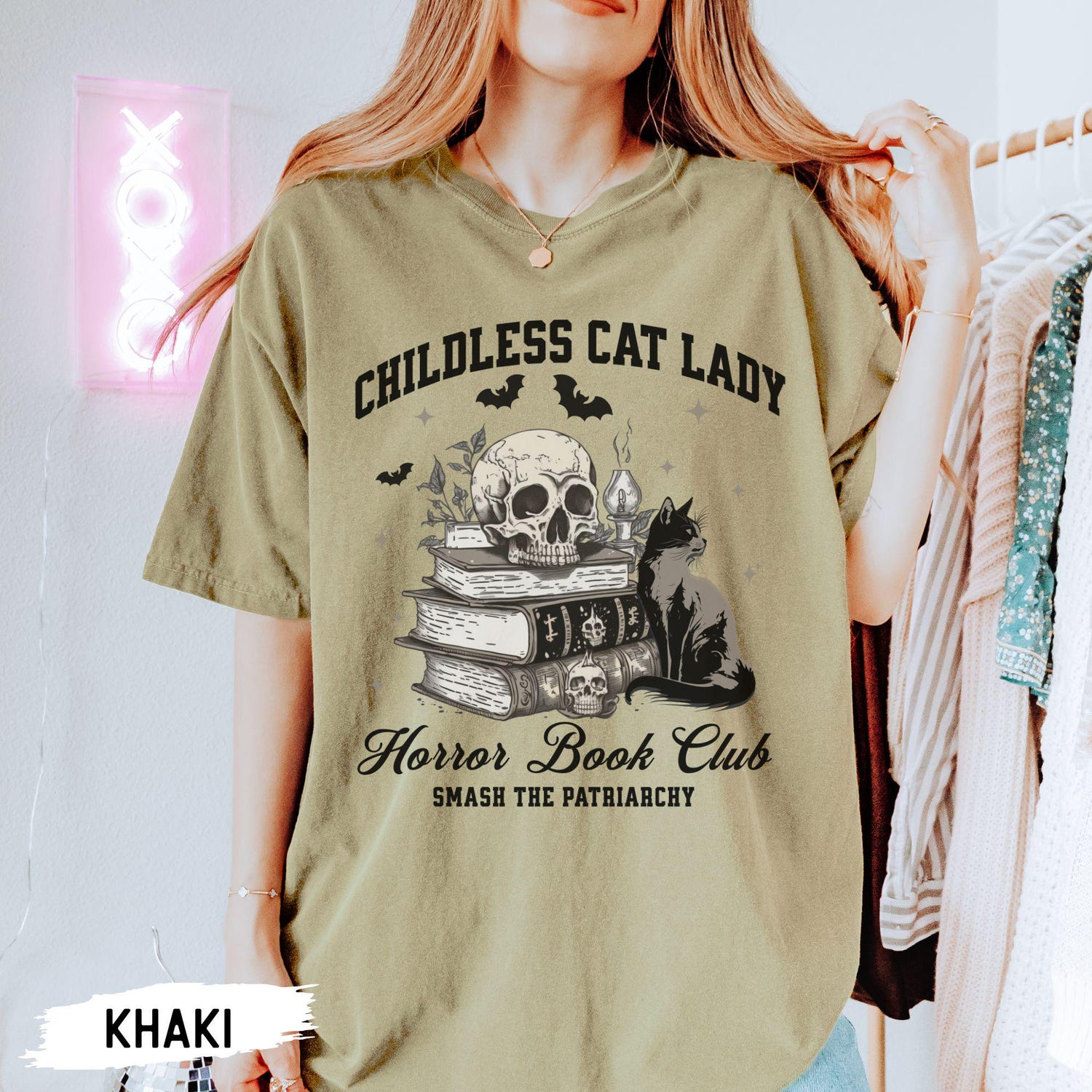 Childless Cat Lady Shirt | Cat Lady Election 2024 Tee | Halloween Cat Lady Shirt | Smash Patriarchy image 3