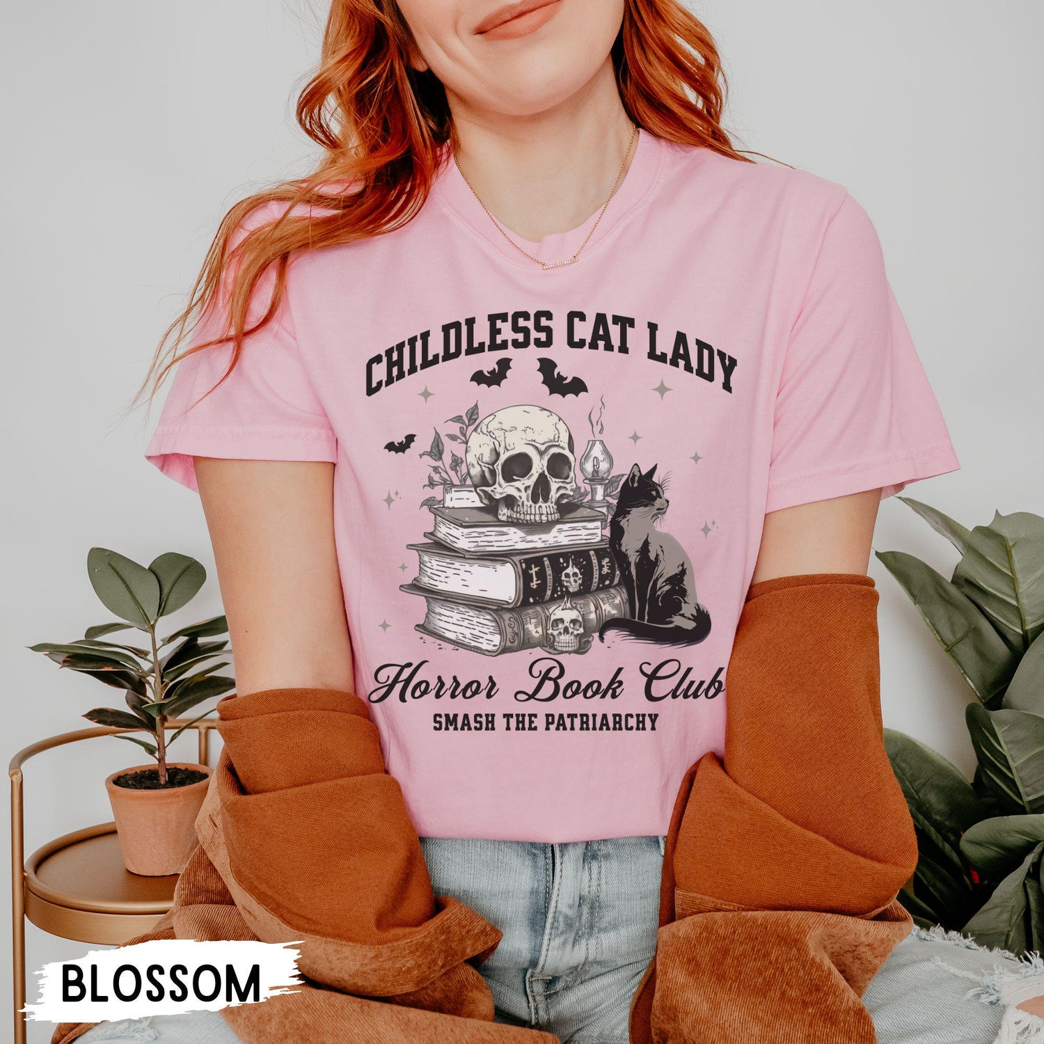 Childless Cat Lady Shirt | Cat Lady Election 2024 Tee | Halloween Cat Lady Shirt | Smash Patriarchy image 1