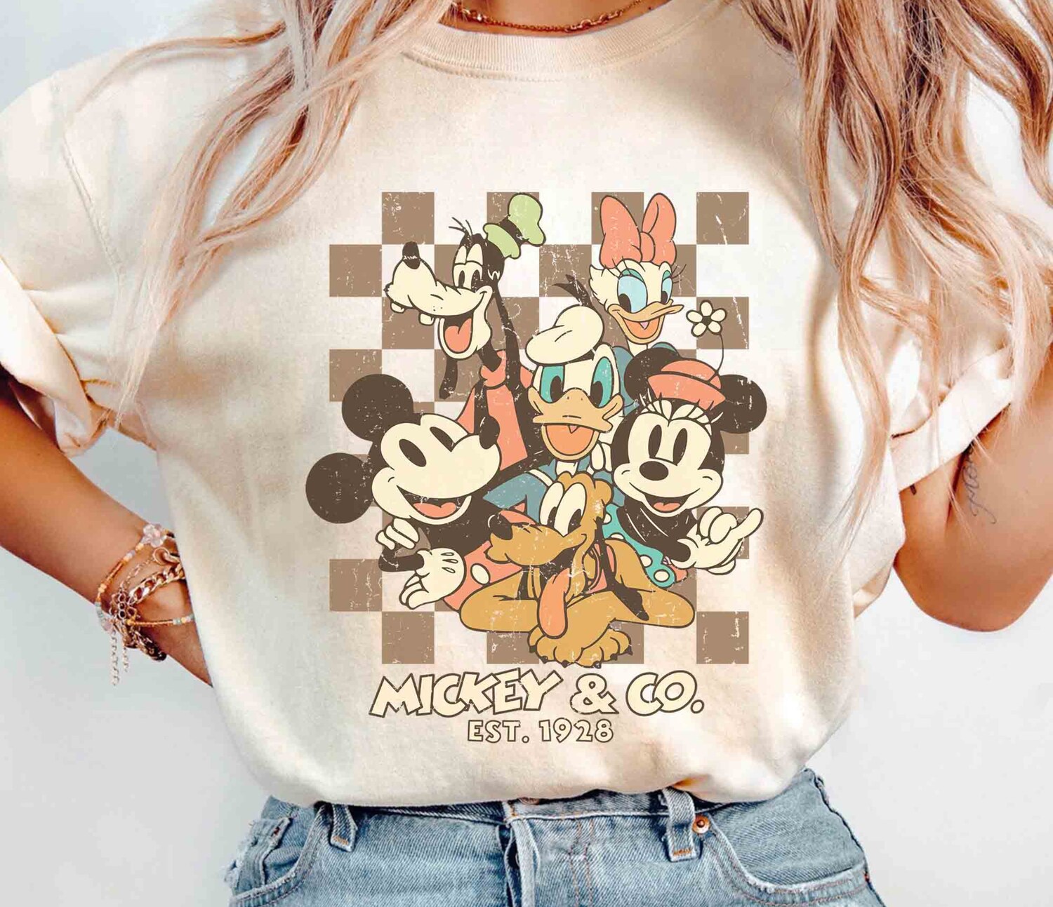 Vintage Mickey & Co 1928 T-Shirt | Family Shirt image 1