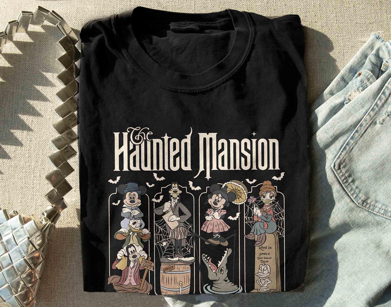 Halloween Haunted Mansion Shirt | Mickey & Friends | Not So Scary Halloween Party Tee image 1