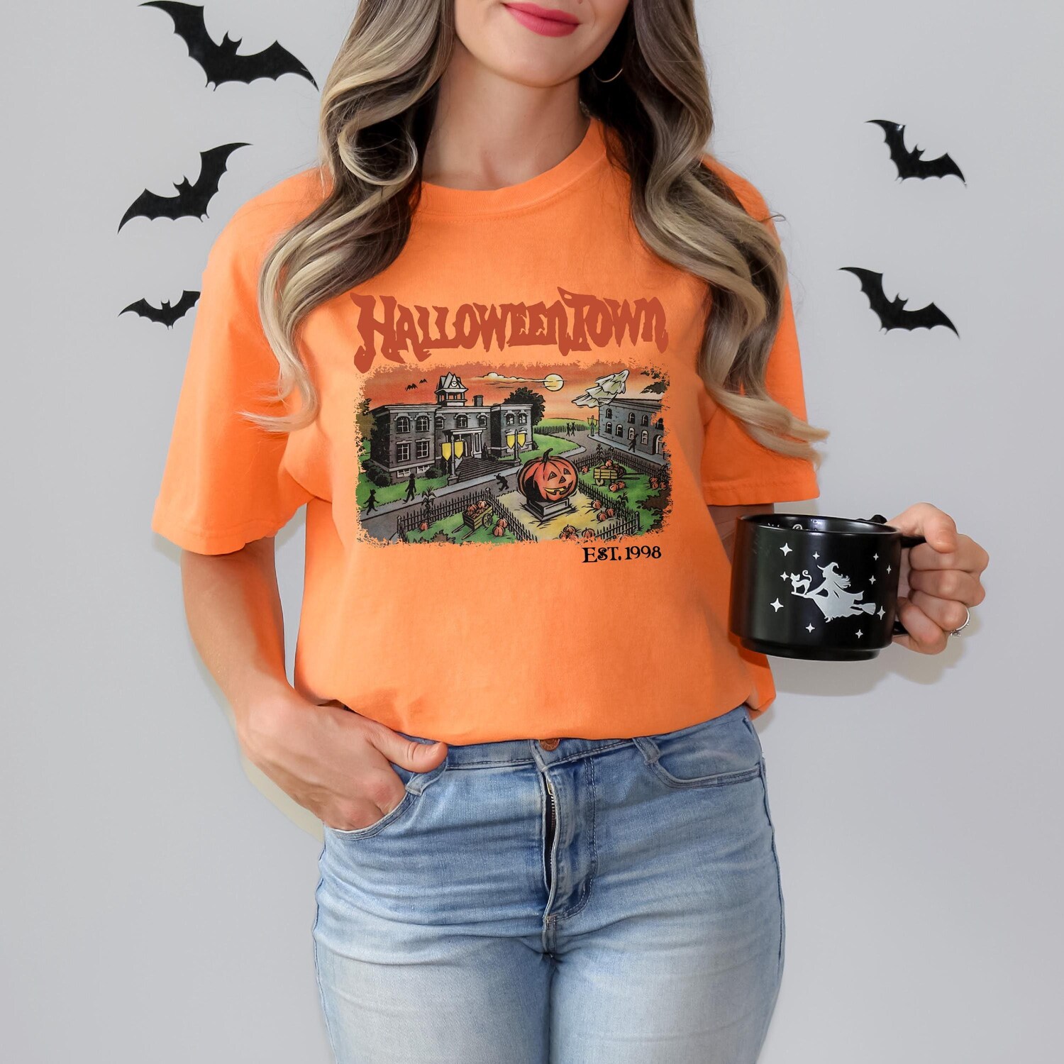 Halloweentown Halloween T-shirt Spooky Season Costume Women's Party Tee image 2