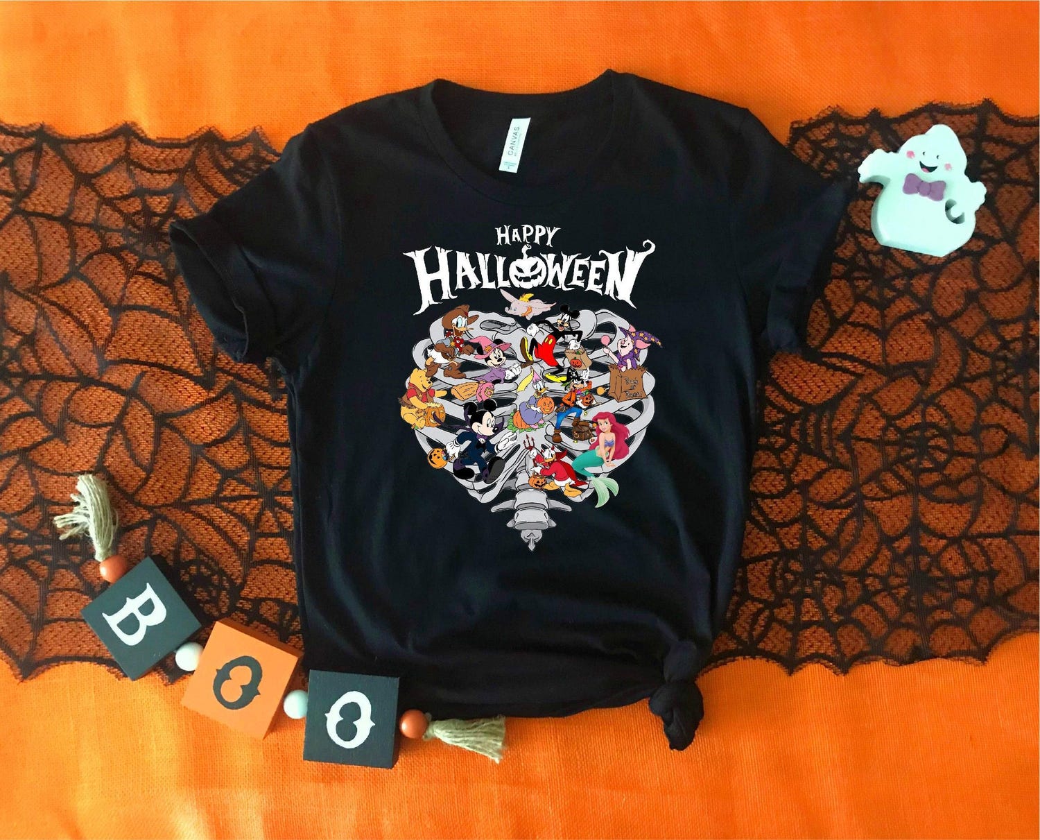 Disneyland Halloween Shirt - Mickey and Friends Family Matching Skeleton Tee image 1