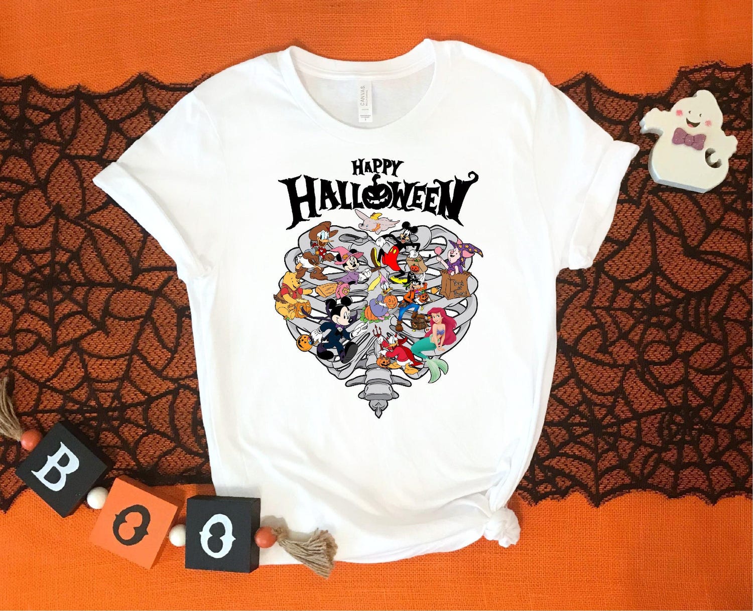 Disneyland Halloween Shirt - Mickey and Friends Family Matching Skeleton Tee image 7