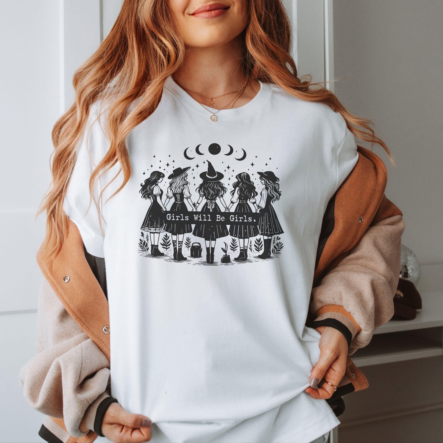 Halloween Witch Shirt for Women Funny Witch Sweatshirt Spooky Season Sweater Witchy Vibes Tee image 6