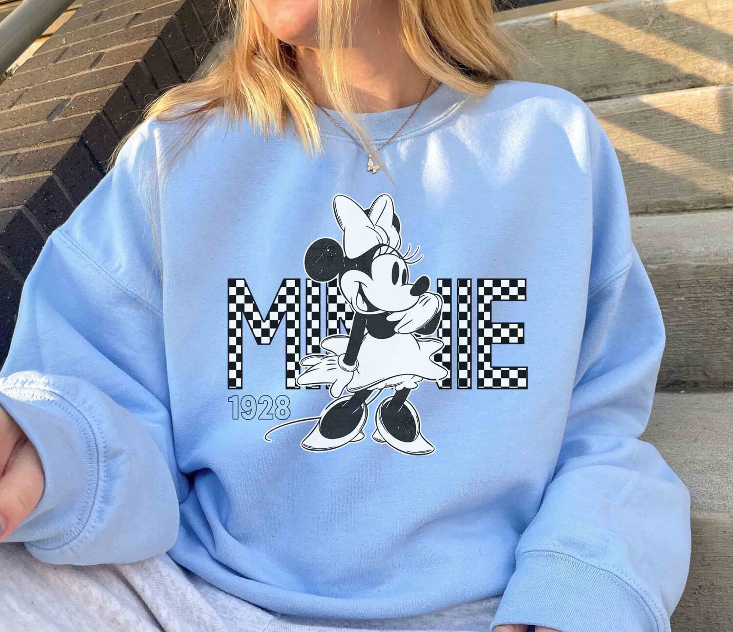 Vintage Retro Mickey Minnie Checkered Shirt | Family Trip 2023 Shirt | Mens Womens Shirt image 3