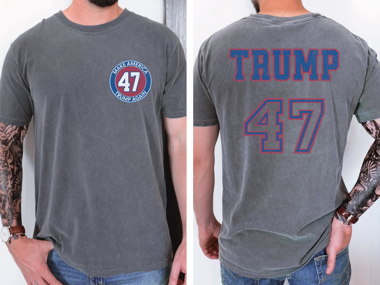 Make America Trump Again Shirt - Trump 47 Trump 2024 47th President Take America Back image 3