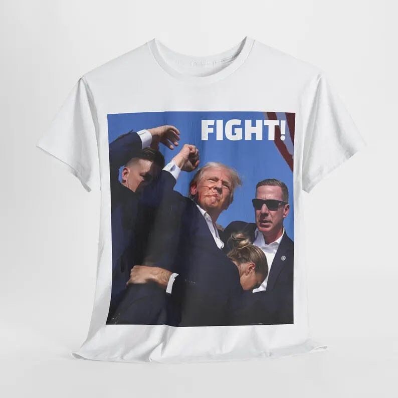 Political Statement Trump T-Shirt Fight Trump I Stand With Trump Make America Great Again Tee image 9