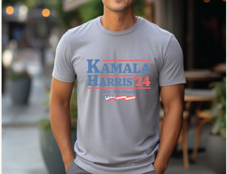 Kamala Harris 2024 For The People President Election Shirt | American Flag Kamala T-Shirt image 4