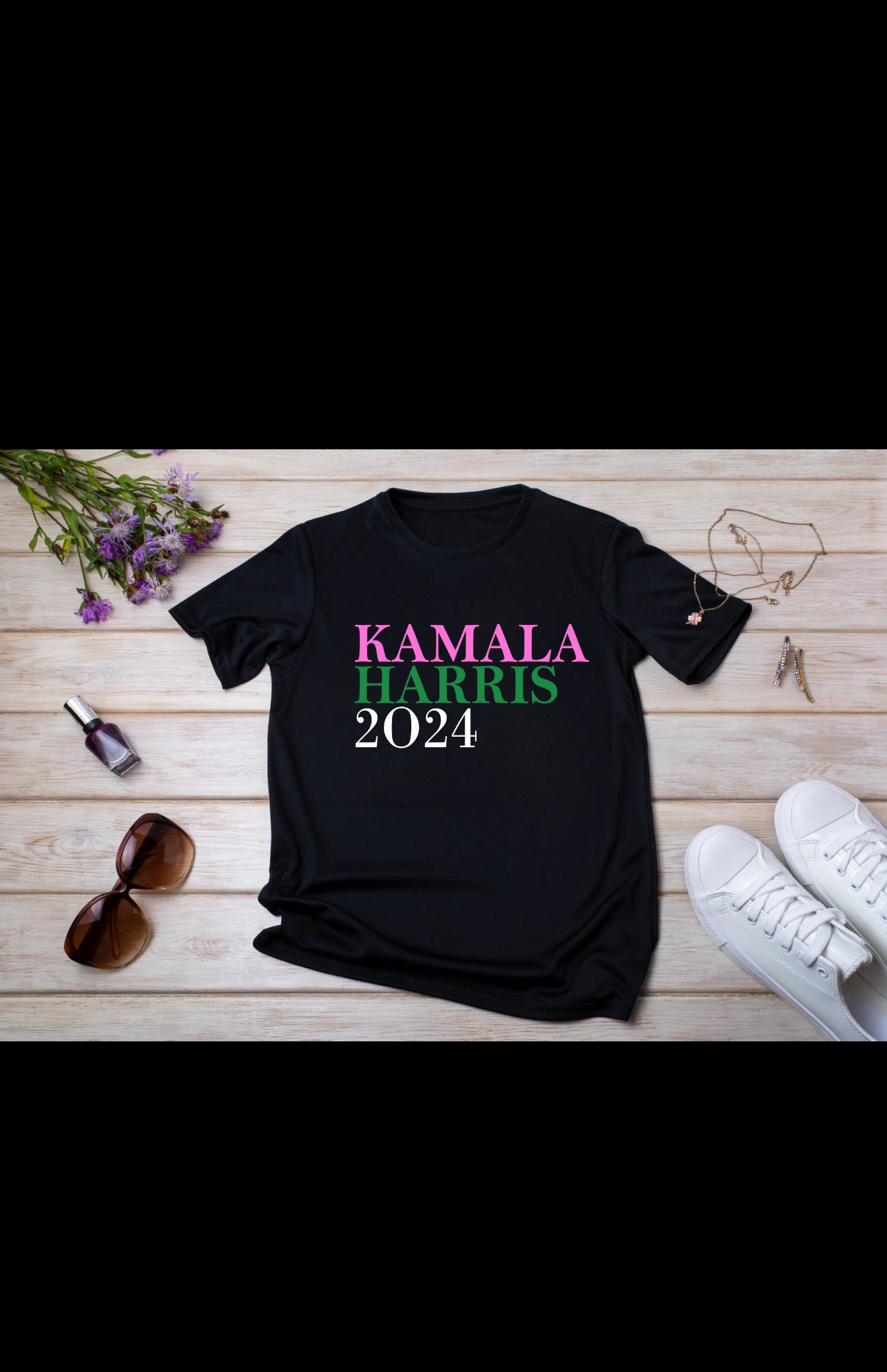 Kamala Harris 2024 Trailblazer T-Shirt | Motivational Empowering Women's Tee image 6