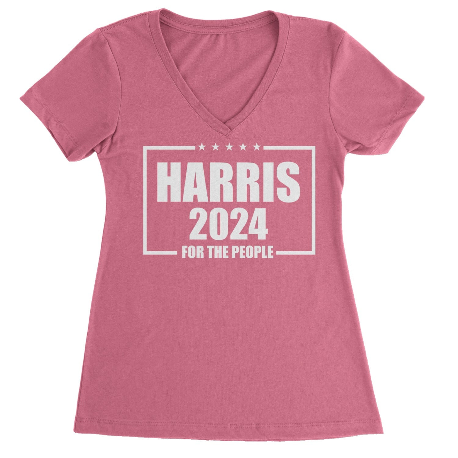 Kamala Harris 2024 Women's V-Neck T-Shirt - Vote for Kamala for President image 1