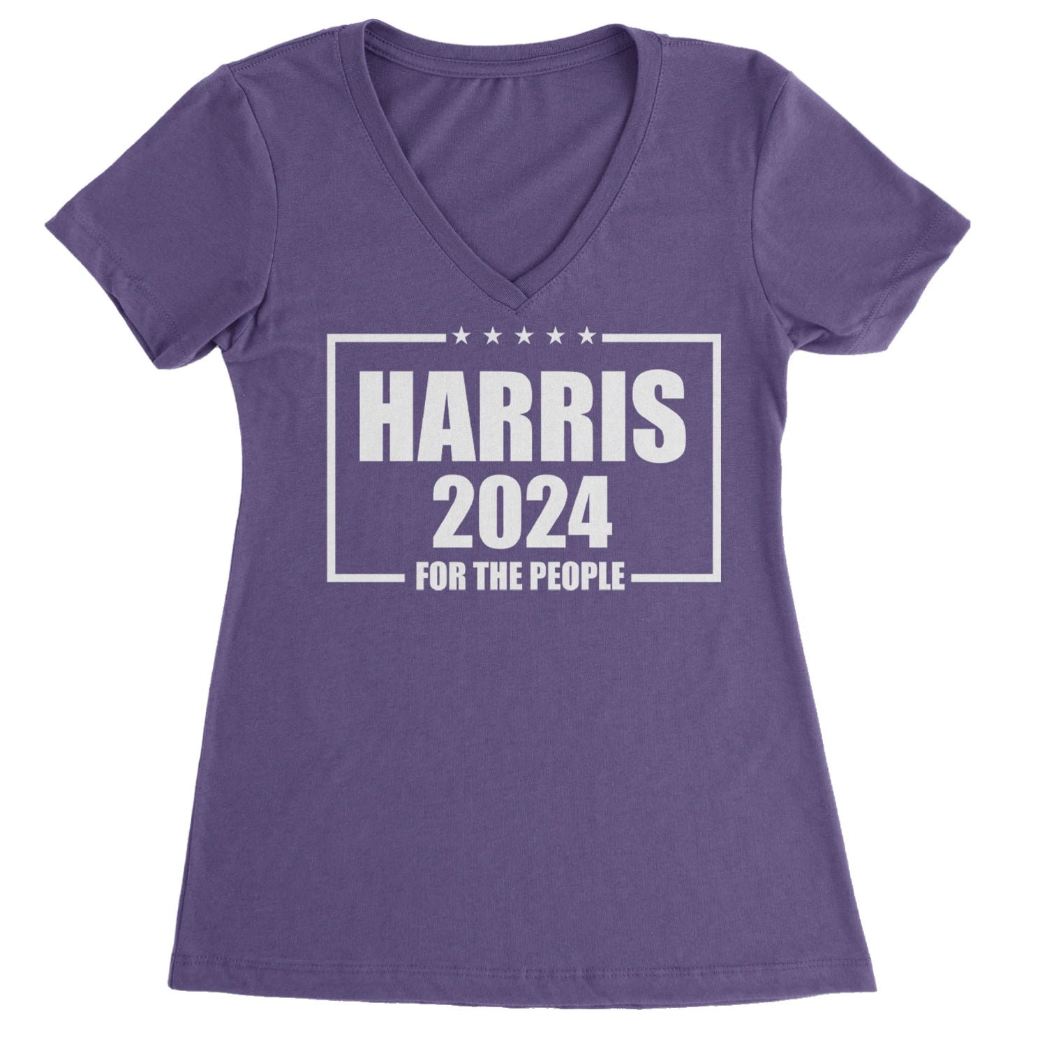 Kamala Harris 2024 Women's V-Neck T-Shirt - Vote for Kamala for President image 4