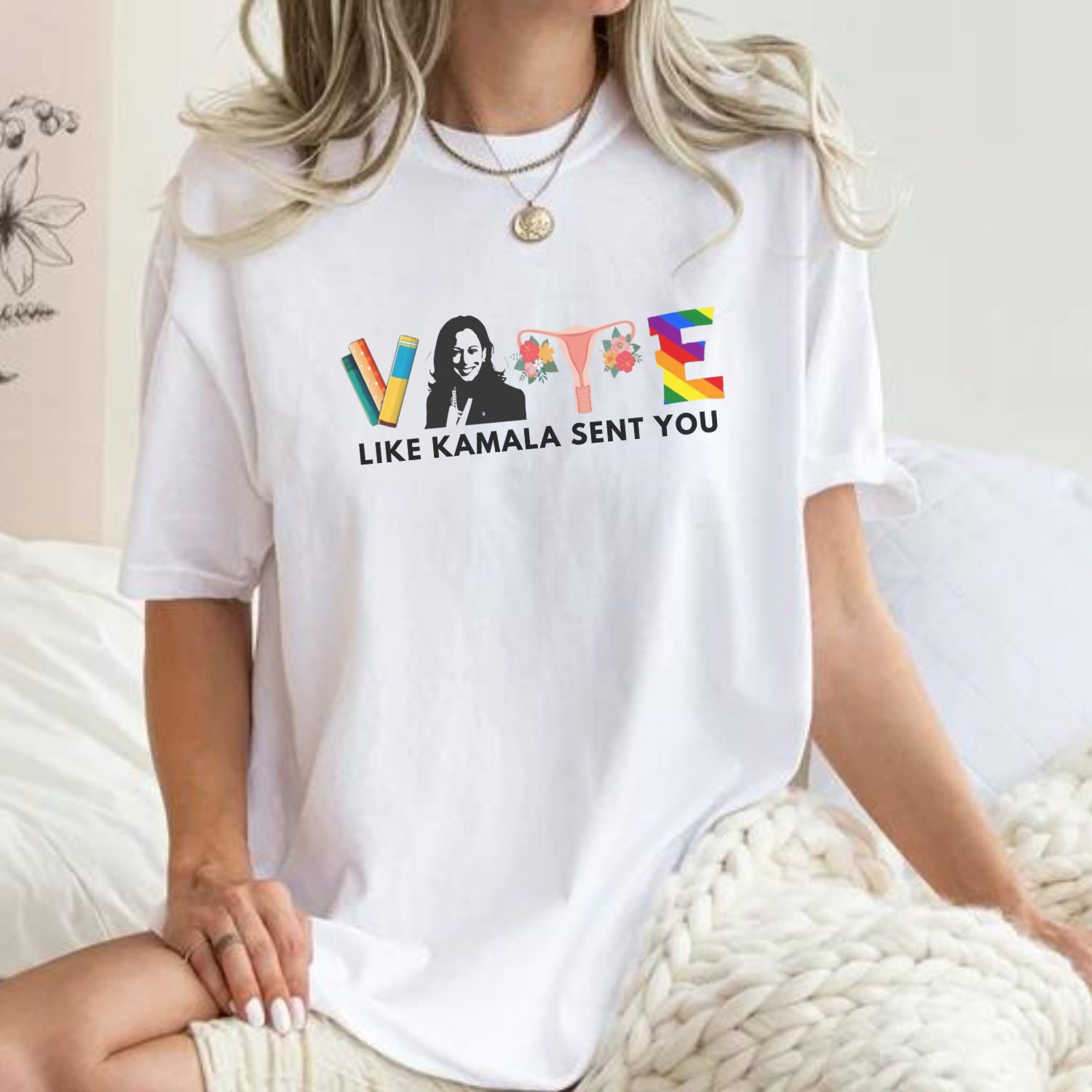 Kamala Harris I'm Speaking Vote Shirt | Feminist Political Election Tee | Madam President Shirt image 4