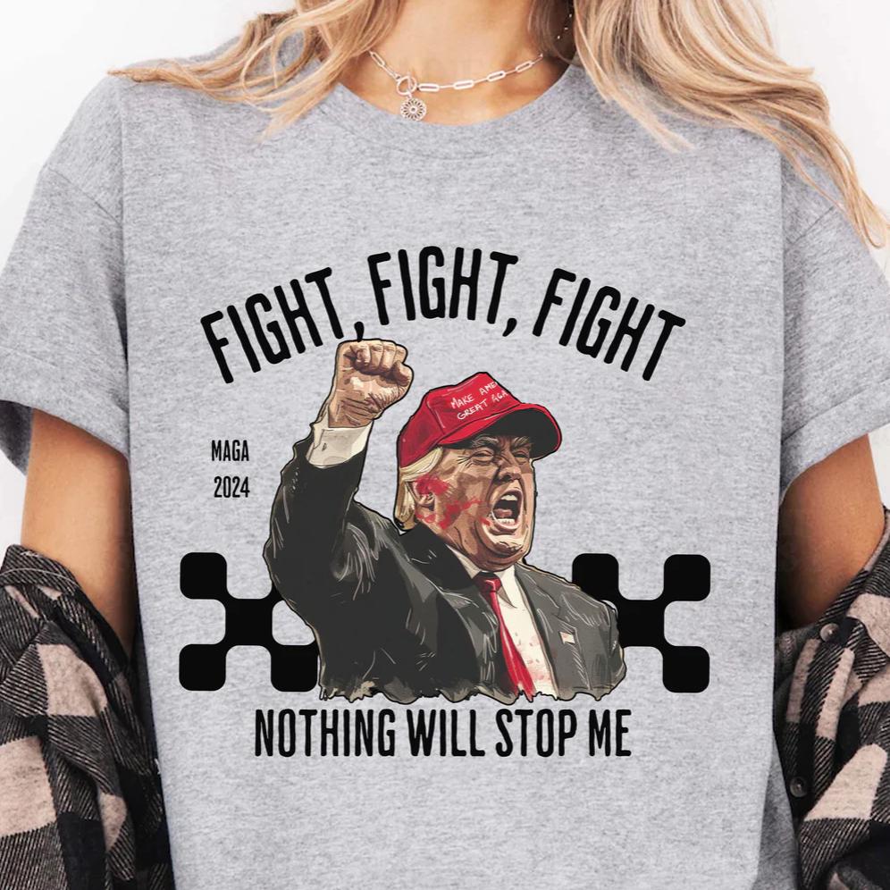 Nothing Will Stop Me Trump 2024 Rally Shirt | Donald Trump Pennsylvania Campaign T-Shirt image 1