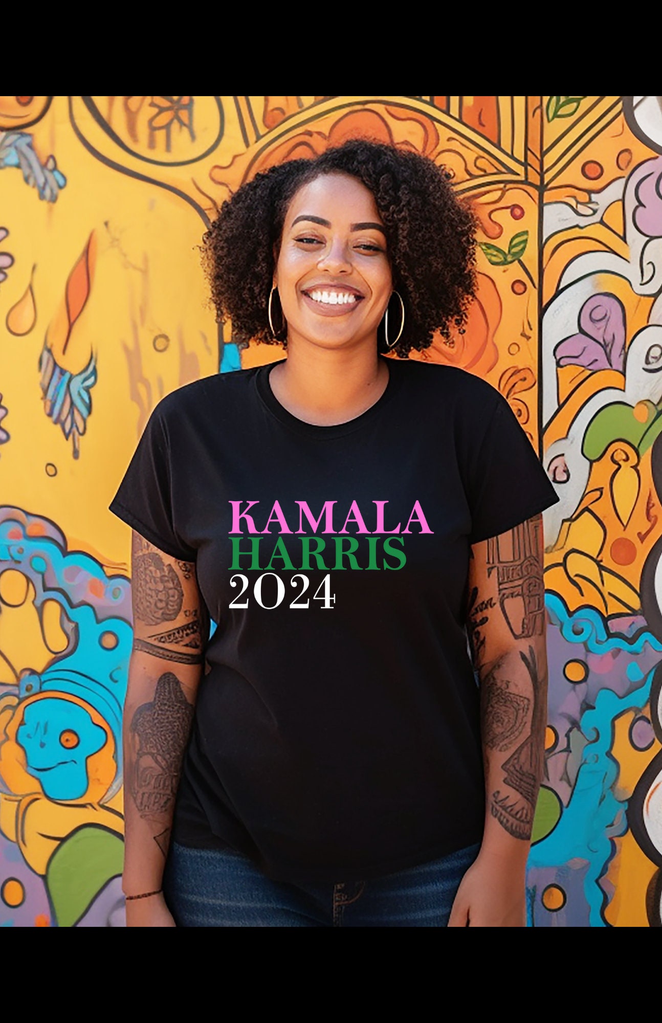 Kamala Harris 2024 Trailblazer T-Shirt | Motivational Empowering Women's Tee image 1