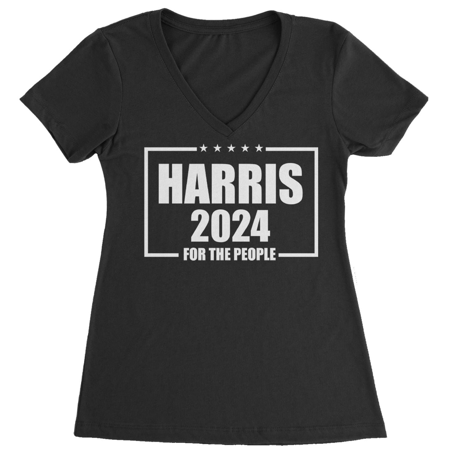 Kamala Harris 2024 Women's V-Neck T-Shirt - Vote for Kamala for President image 2